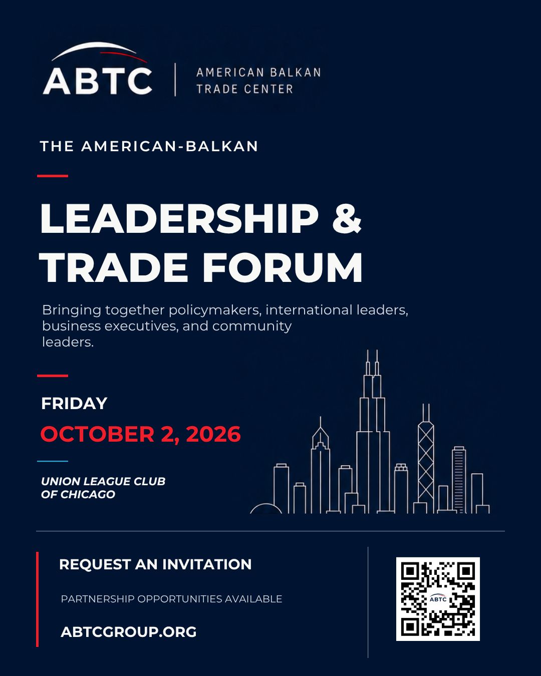 American-Balkan Leadership and Trade Forum announcement